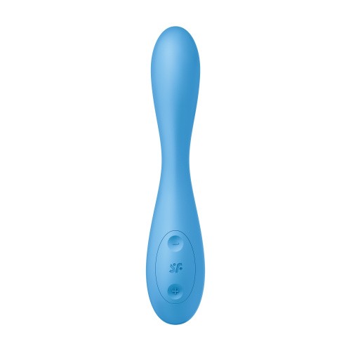 Satisfyer G-Spot Flex 4 - Вибратор для точки G, 19.5х3.8 см (голубой)